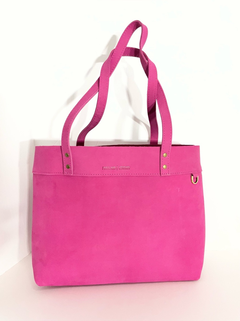 Portland Leather Large Classic Montana Tote in Royalty a Unicorn Color-NEW!